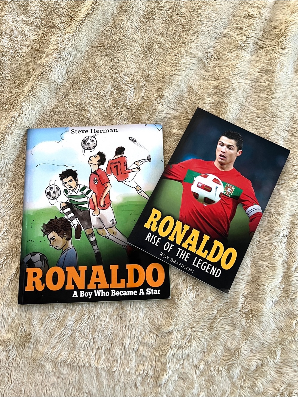 Children's Books Ronaldo Soccer Soft Cover 2 Books
